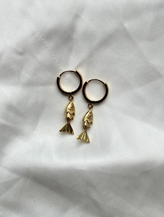 Koi fish earrings