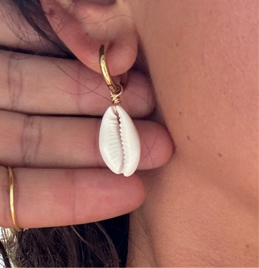 Puka shell earrings