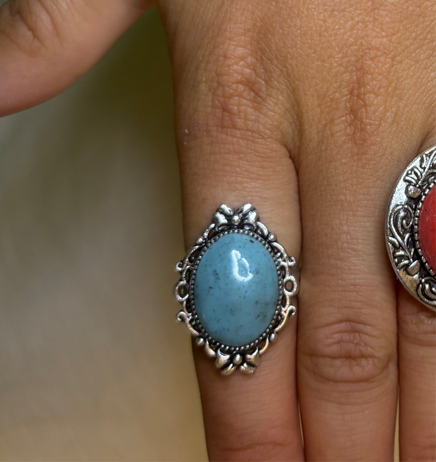 Western boho bow ring