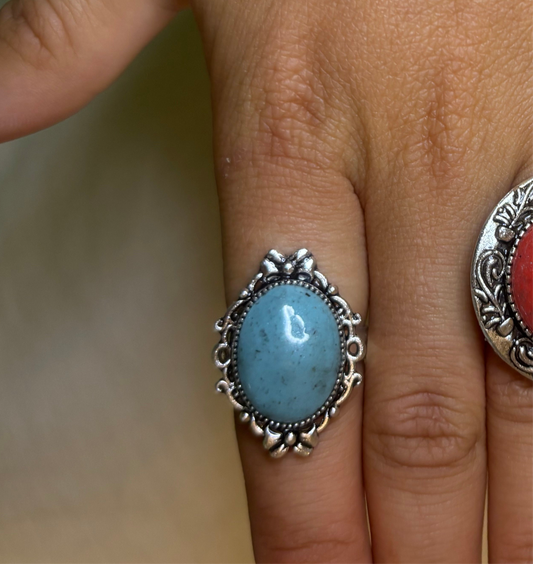 Western boho bow ring
