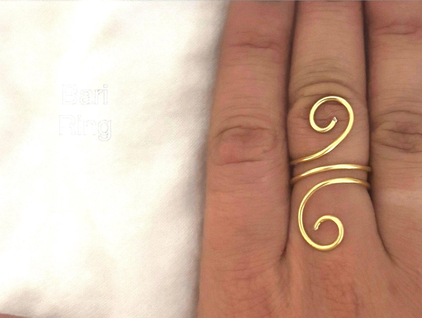 Wire statement ring (Bari ring)