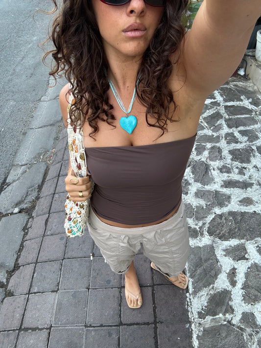 Aqua Heart Necklace