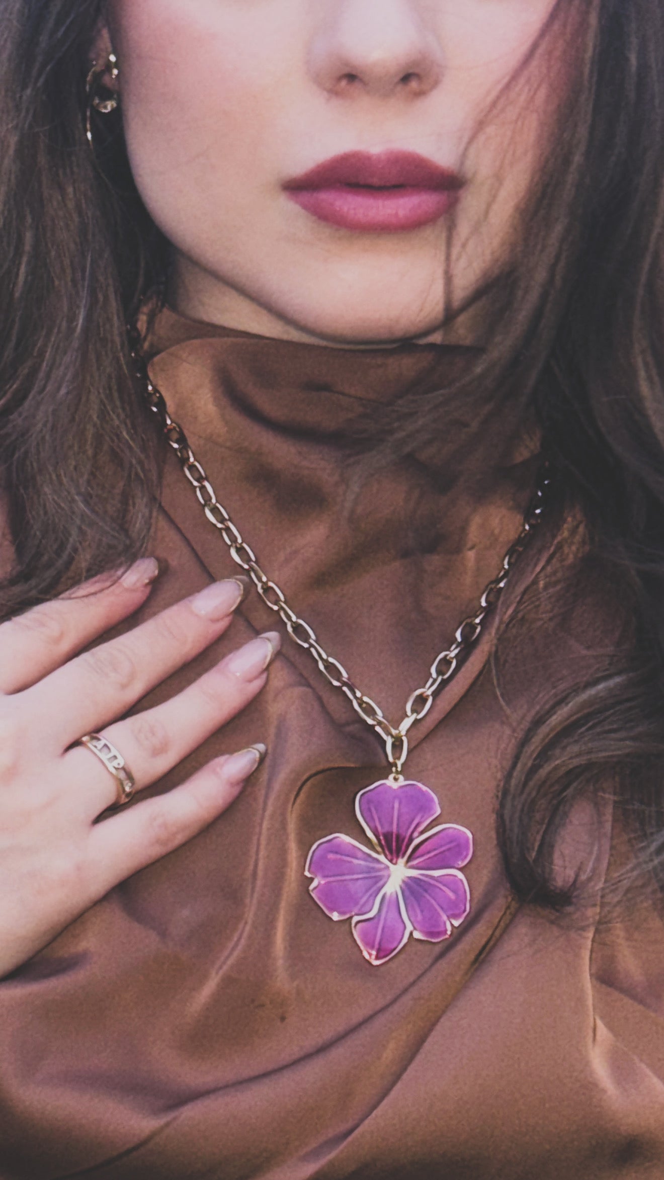 Blair Hibiscus Necklace
