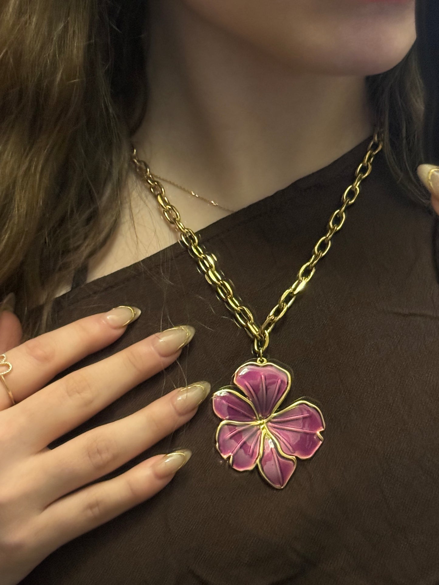 Blair Hibiscus Necklace