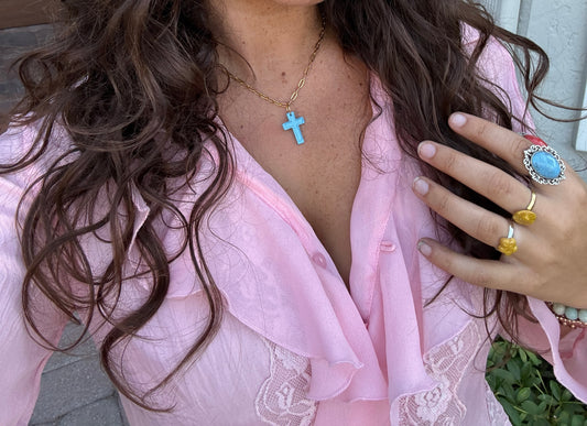 Mini cross necklace