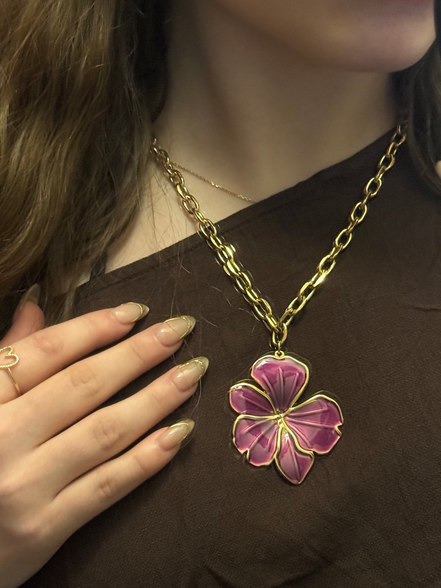 Blair Hibiscus Necklace